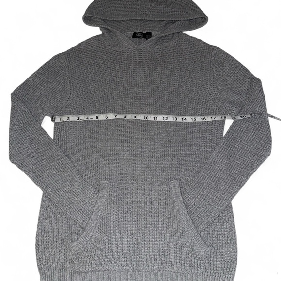 RDI Light Gray Knit Hooded Pullover - Picture 3 of 4
